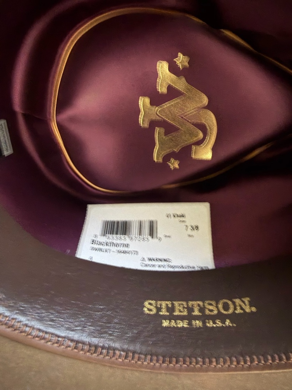 Stetson John Wayne “blackthorn” hat - Picture 5 of 7